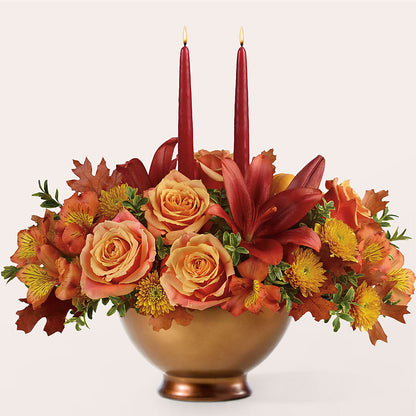 Harvest Table Centerpiece –  Reedley Flower Shop, Reedley CA