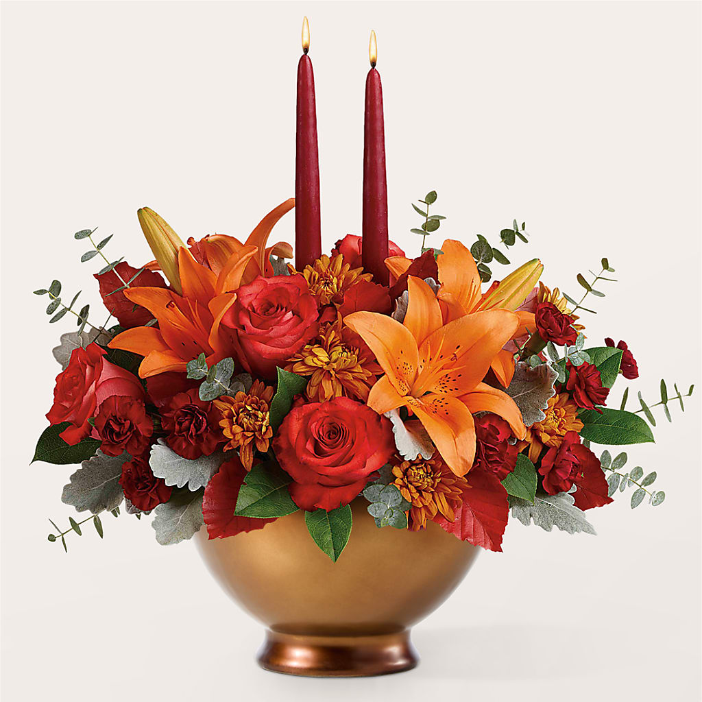 Fruits of Fall Centerpiece –  Reedley Flower Shop, Reedley CA