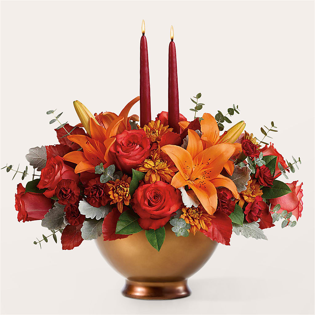Fruits of Fall Centerpiece –  Reedley Flower Shop, Reedley CA