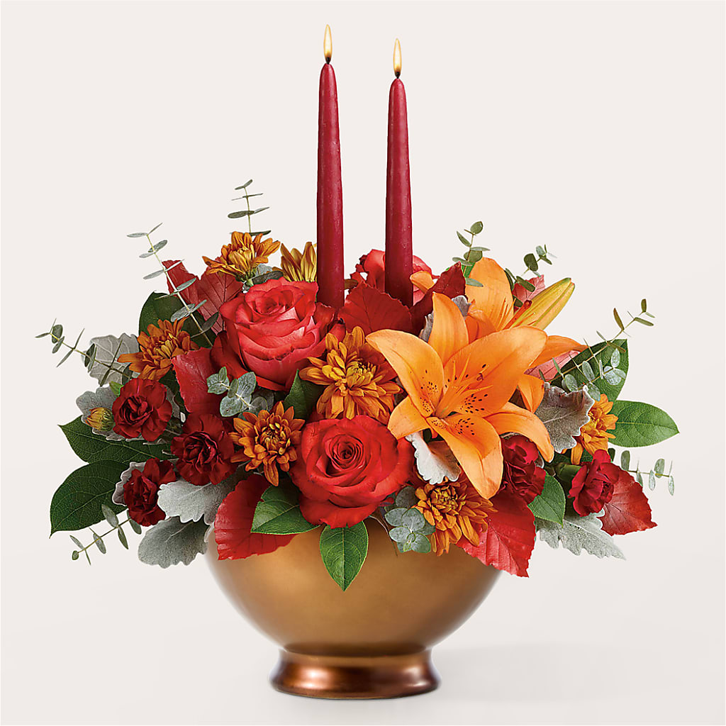 Fruits of Fall Centerpiece –  Reedley Flower Shop, Reedley CA
