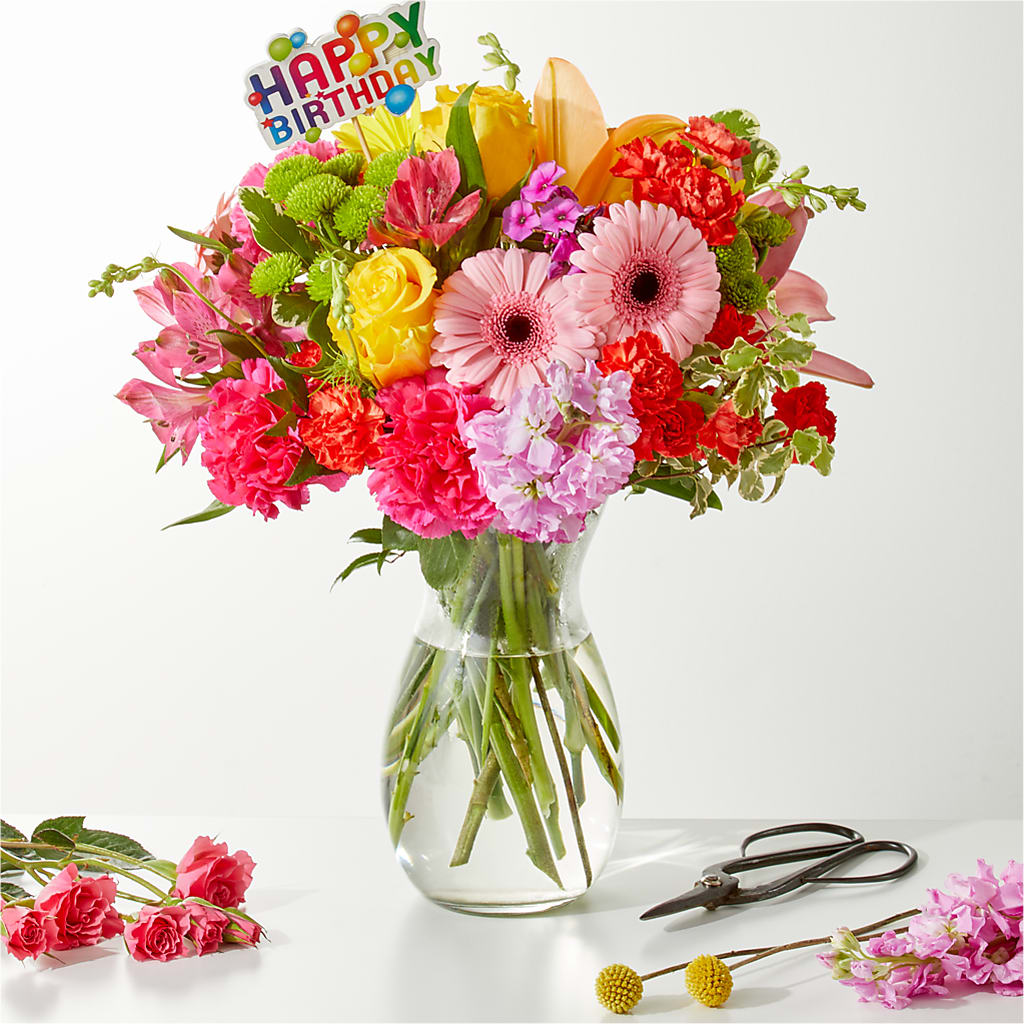 Cue the Confetti - A Florist Original –  Reedley Flower Shop, Reedley CA