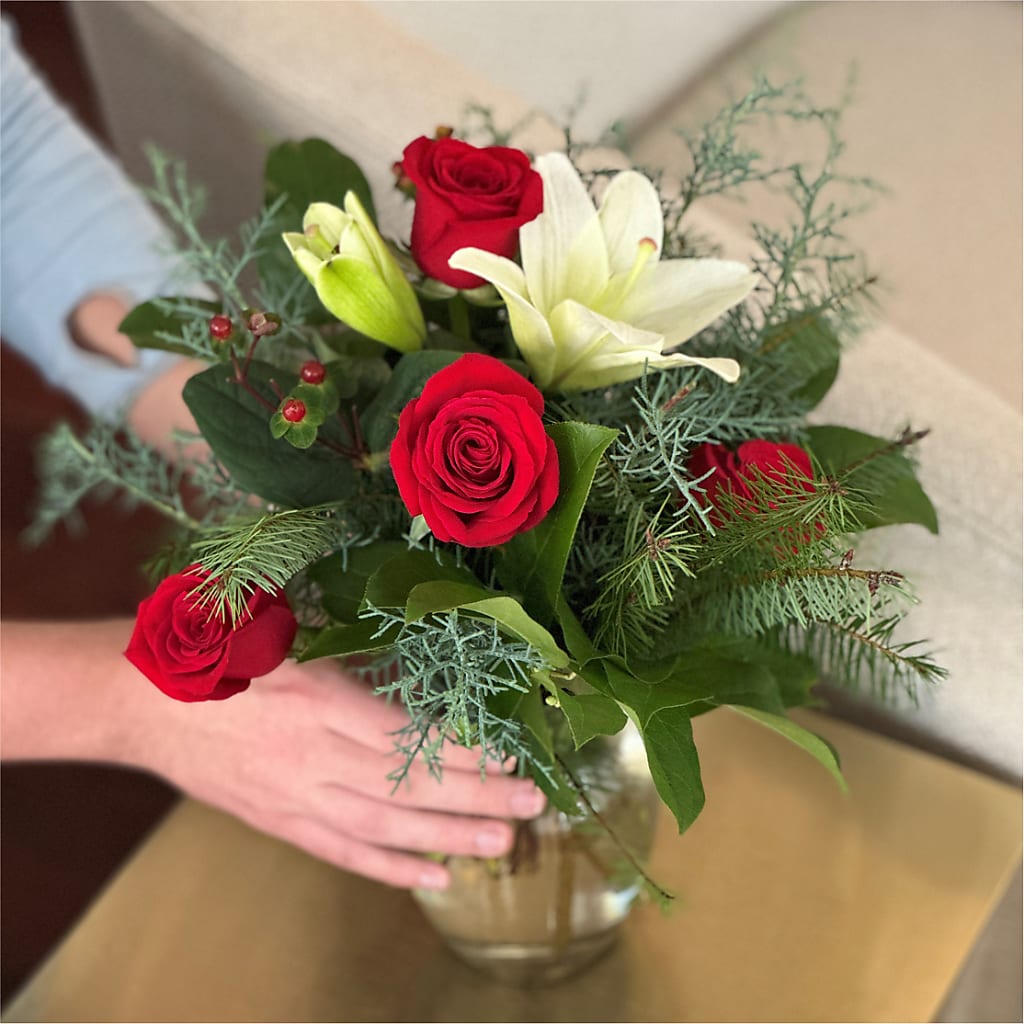 Glittering Lights Bouquet –  Reedley Flower Shop, Reedley CA