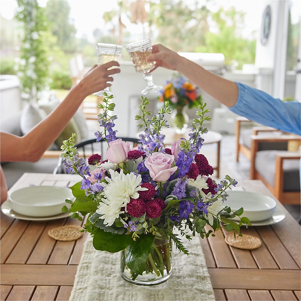Violet Frost Bouquet –  Reedley Flower Shop, Reedley CA