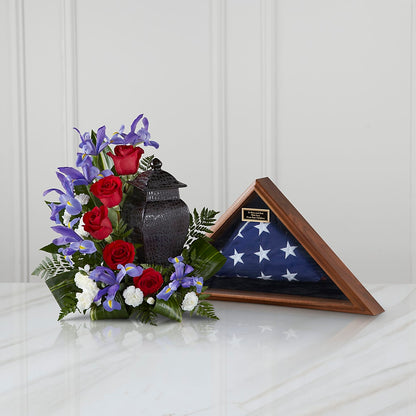 Patriotic Tribute Arrangement –  Reedley Flower Shop, Reedley CA