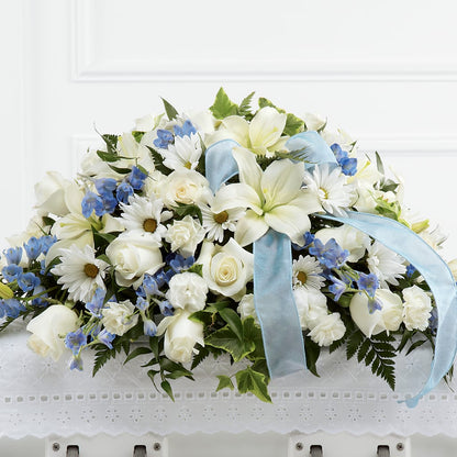 Tender Treasure Casket Spray –  Reedley Flower Shop, Reedley CA