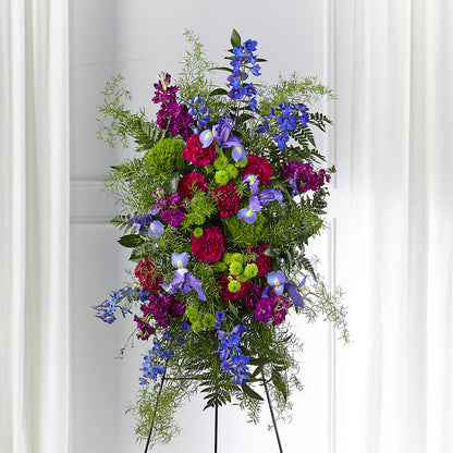 Heavenly Skies Standing Spray –  Reedley Flower Shop, Reedley CA