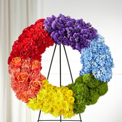 Circle of Love Wreath –  Reedley Flower Shop, Reedley CA