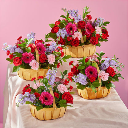Pink Picnic Basket –  Reedley Flower Shop, Reedley CA