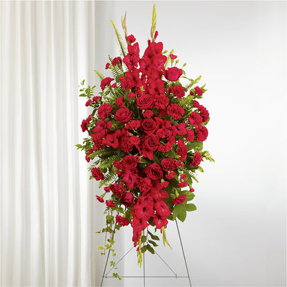 From the Heart Standing Spray –  Reedley Flower Shop, Reedley CA