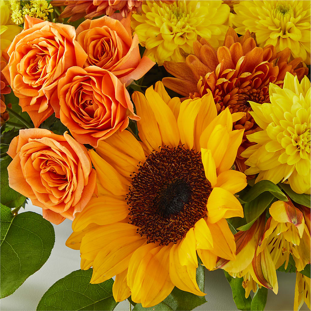Autumn Harmony Centerpiece –  Reedley Flower Shop, Reedley CA
