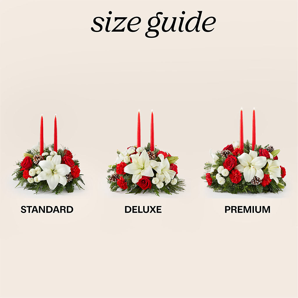 Seasonal Festivities Centerpiece –  Reedley Flower Shop, Reedley CA