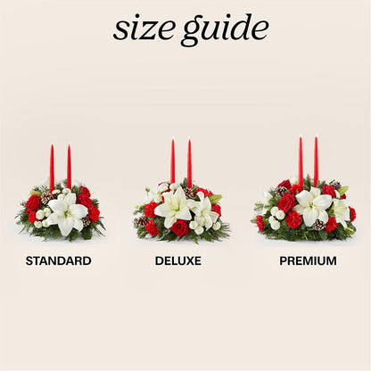 Seasonal Festivities Centerpiece –  Reedley Flower Shop, Reedley CA