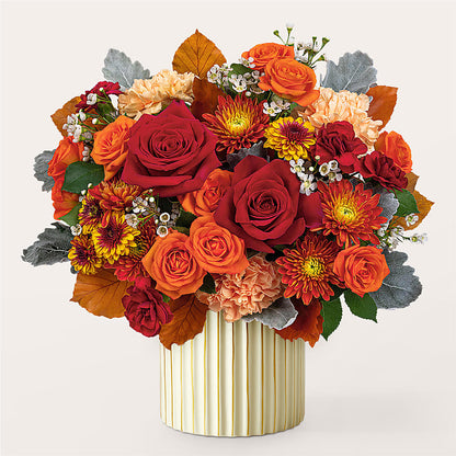 Merlot Bouquet with Ivory Vase –  Reedley Flower Shop, Reedley CA