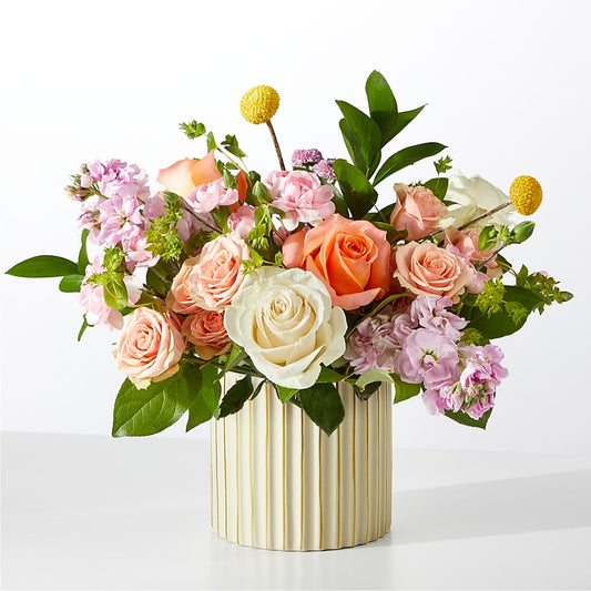 French Market Bouquet with Ivory Vase –  Reedley Flower Shop, Reedley CA