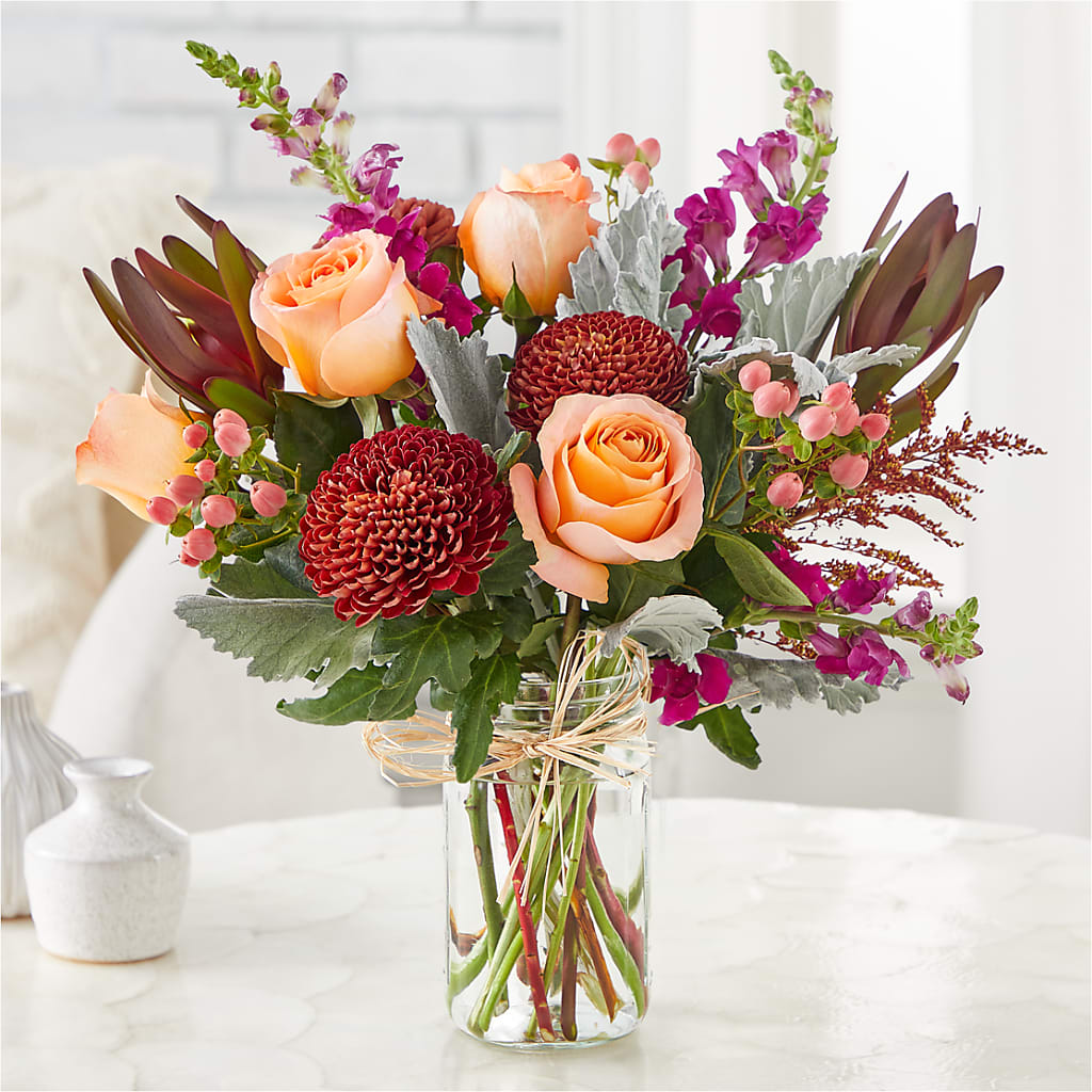 Moody Hues Bouquet –  Reedley Flower Shop, Reedley CA