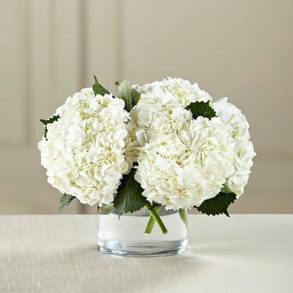White Hydrangea Bouquet –  Reedley Flower Shop, Reedley CA